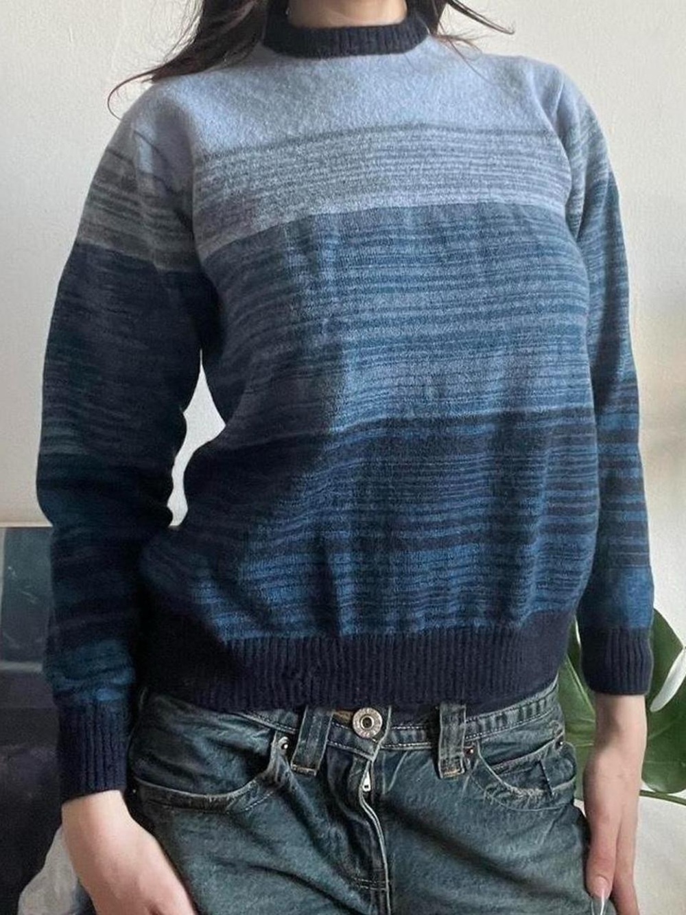 Polifroni Blue Striped Sweater